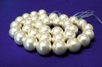 Muschelkernperlen Hellgelb 12 mm Edelstein Strang